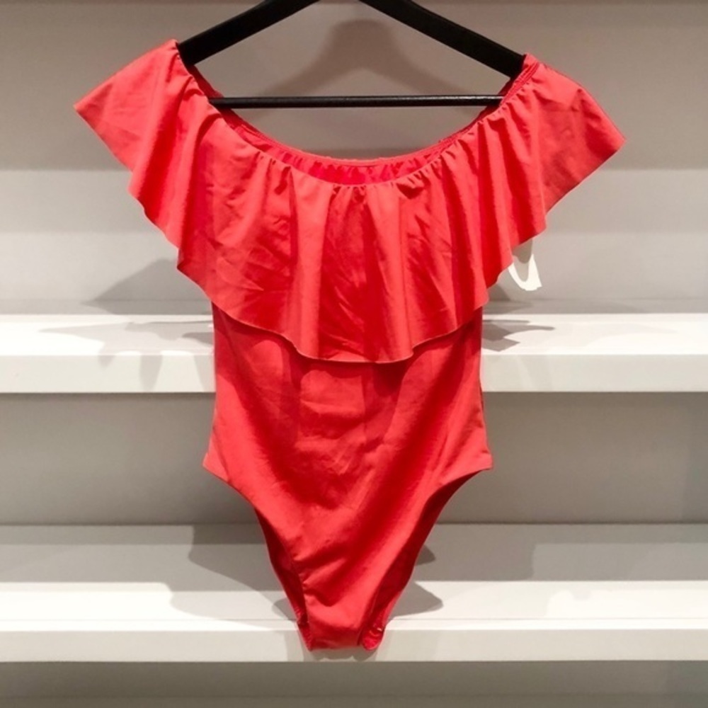 Trina Turk off-the shoulder swimsuit size 4 - Picture 3 of 4
